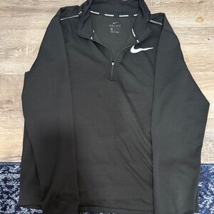 Nike Black Long Sleeve Men's Shirt with Swoosh